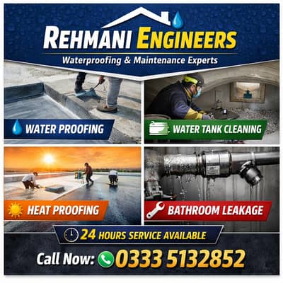 Water Proofing services |Water tank cleaning | Heat Proofing | Leakage