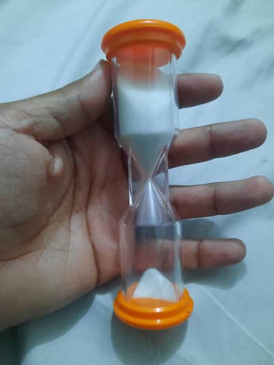 Orange Decorative Hourglass
