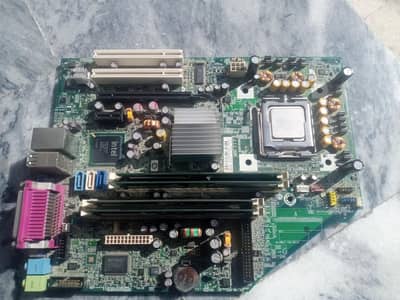 HP compact cpu mother board with processor ram and rom