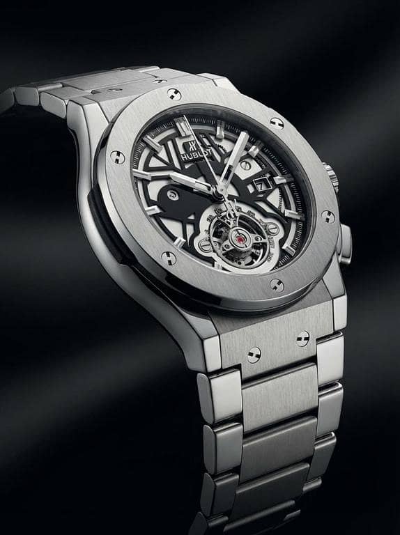 Hublot Big Bang Skeleton Dial Luxury Chronograph - Premium Stainless Steel Bracelet Watch for Men - Silver Edition