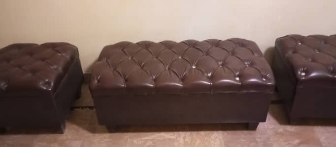 Puffy sofa set 2+1+1