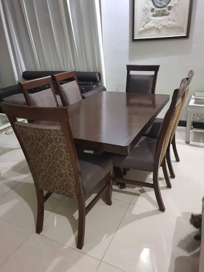 solid sheesham wood dining table with chairs