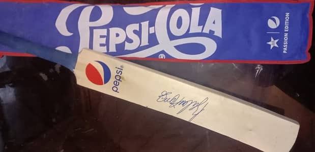 Babar Azam's Authentic Signed Cricket Bat - Pepsi