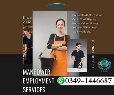 Maids / House Maids / cook / Nanny , chef / Baby Sitter maid available