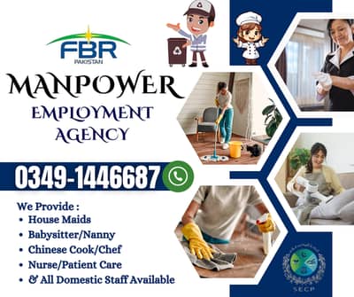 Maids / House Maids / cook / House chef / Baby Sitter maid available