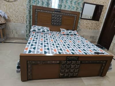 double bed without mattress almost brand new