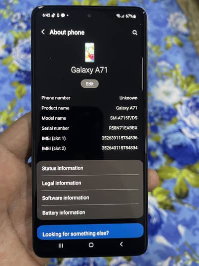 Samsung A71, 8GB, 128GB