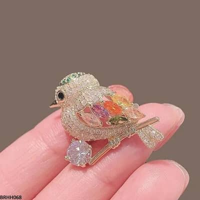 Beautiful sparrow brooch