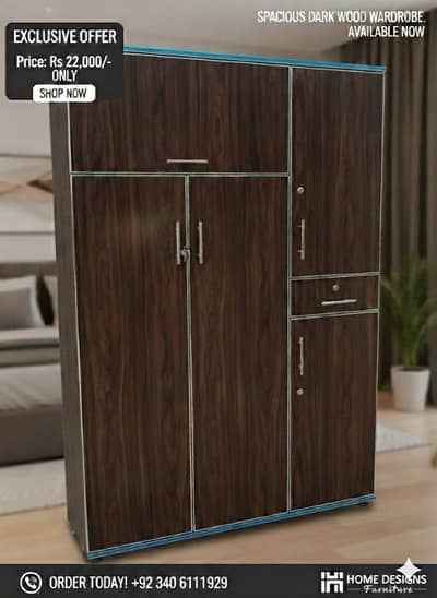 Wardrobe /Almari/ 3-Door Wardrobe /wooden Cupboard / storage cabine