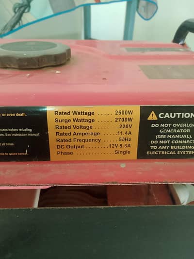 2700 Watt Good Condition Generator Urgent Sale