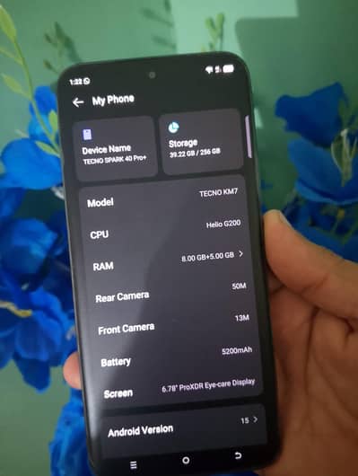 Tecno spark 40 pro plus 10 months warranty with box and charger 10/10
