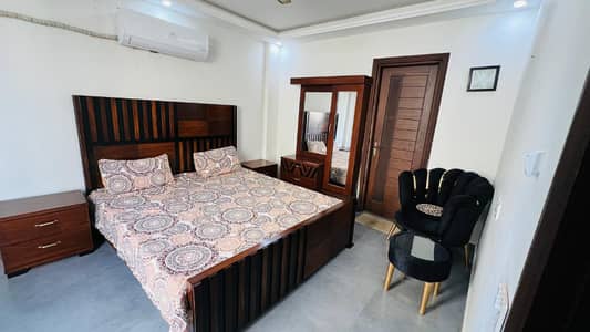 One Bed Apartment Furnished For Rent In Iqbal Block Like New Family Building
