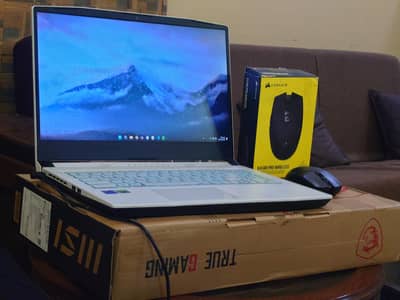 MSI Sword 15 i7-11th with rtx 3050ti gaming laptop with box