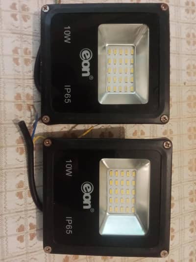 Garden Lights 10W silver body warm white color