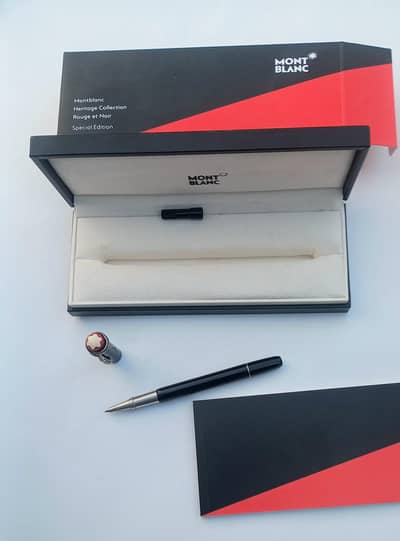 Luxury Montblanc Rollerball Pen | Black Resin Office Use
