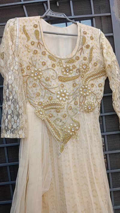 Maxi dress with trouser and Dupatta in reasonable price