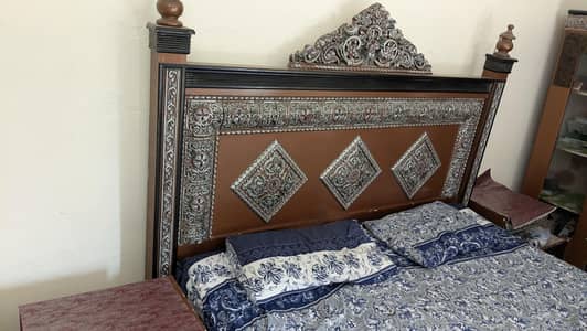Double Bed With 2 side tables