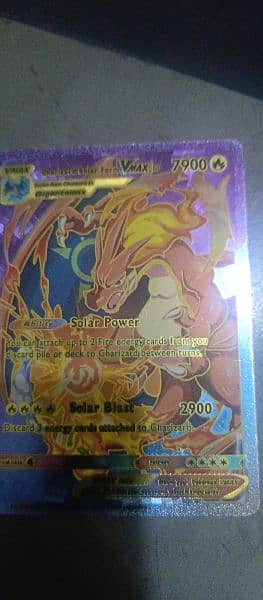 Charizard solar form, discard 3 energy cards attached to the Charizard