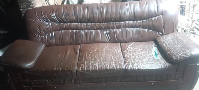 3 seater leather sofa
