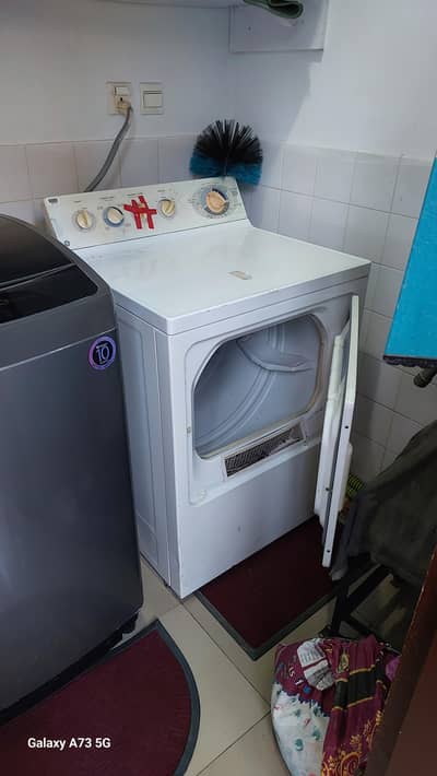 GE large dryer, front end loading