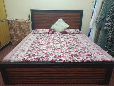 Double Bed and Dressing Table for Sale
