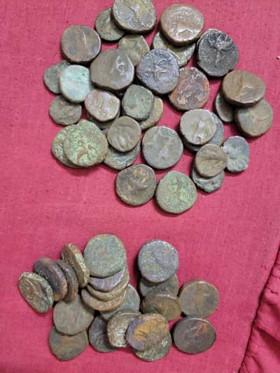 55 Kushan Empire Coins.