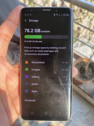 SAMUSung s9 10/9 dual pta 128 gb