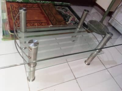 centre table heavy glass