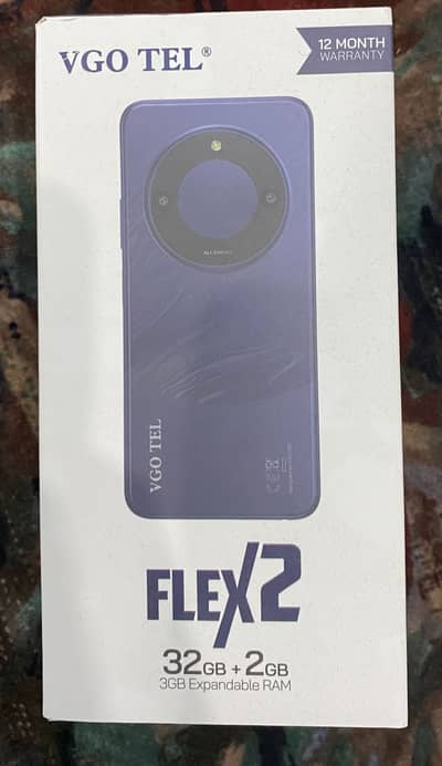 VGO TEL Flex 2 Mobile Phone | 32GB Storage + 2GB RAM | Box Pack