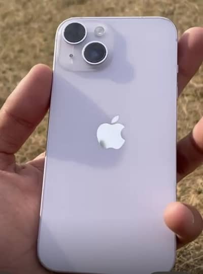 MQM model LLA version iPhone 14 battery 94 % purple color