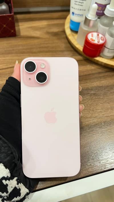 iPhone 15 JV – Pink Color – 128GB – 10/10 Condition – With Box & Cable