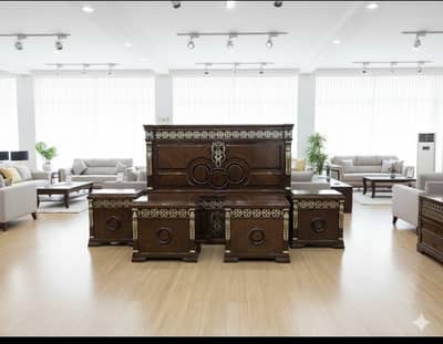 Luxury Solid Wood Bed Set | Complete Set | Price 2,10,000