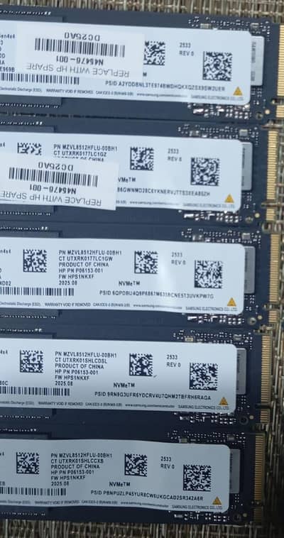 SSD 512gb nvme gen4×4 Zero day used fresh pulled.  03365575546