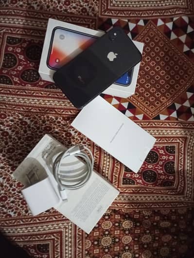 Iphone x pta approved with box and charger exchange possible
