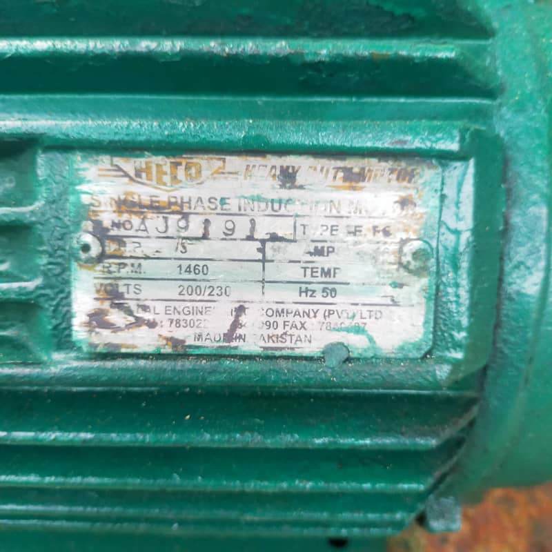 دو موٹریں سنگل فیس تھری ایچ پی کی برائے فروخت ہیں 2