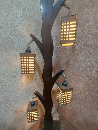 wooden lamp