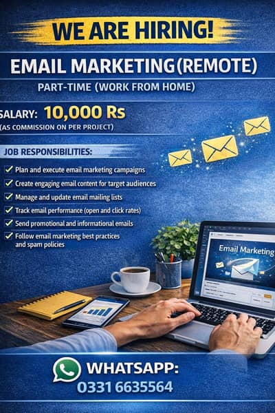 Email Sending Job – Work From Home