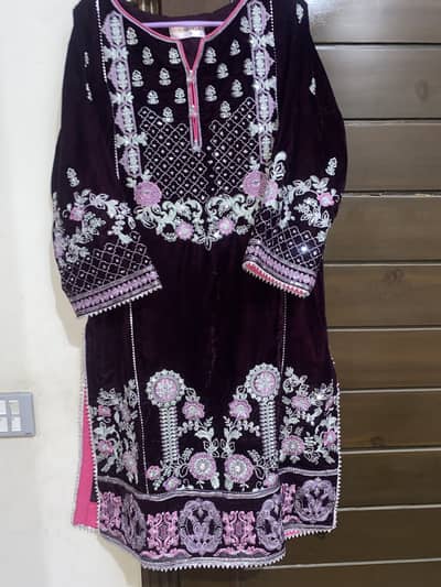 Wedding formal 3 pc velvet dress