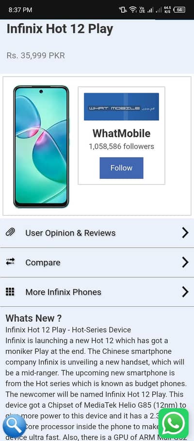 Infinix Note 12 Play