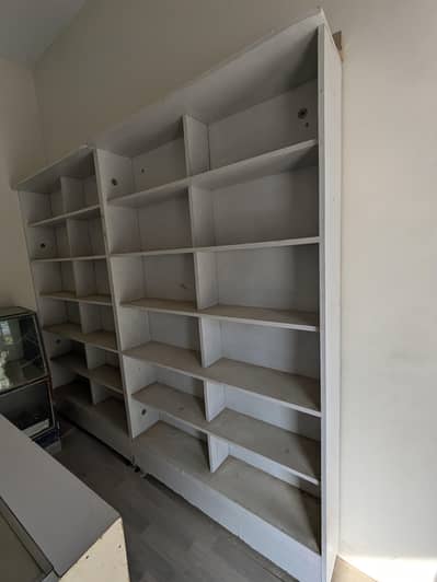 3 racks and 2 counters for sell for shop