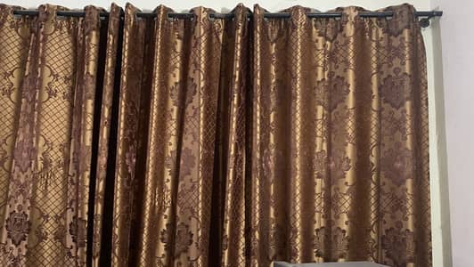 Self design curtains length 4 feet weigh 9 feet length