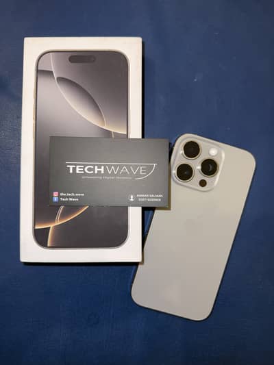 iPhone 16 Pro 256gb Natural PTA approved with box