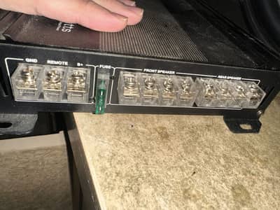 Car Woofer / Speaker / Amplifier with complete wiring for sale