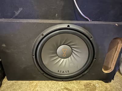 Car Woofer / Speaker / Amplifier with complete wiring for sale today