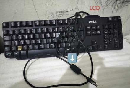 Dell keyboard pad , ok ,LCD light, USB cable, good work