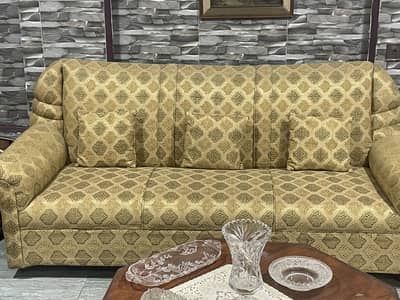 7 seat sofa and 3 tables