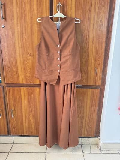 Caramel Skirt blouse Ethnic