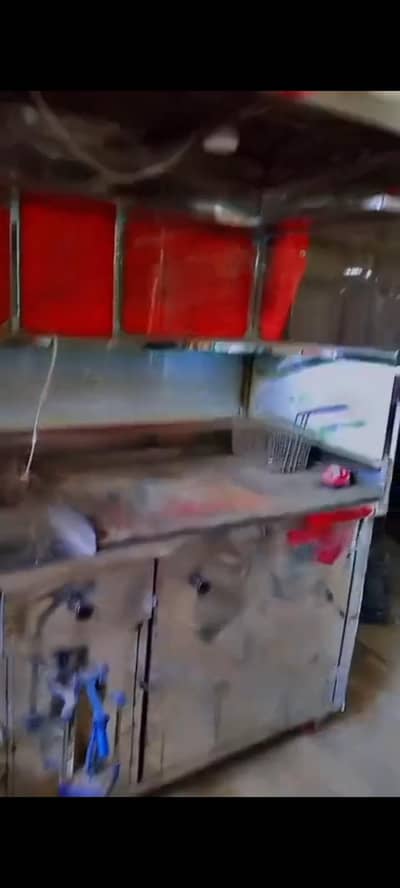 fries and burger counter