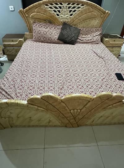 Double Bed and side table
