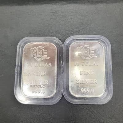 999% Silver Bar with Genuine Original Bar Code